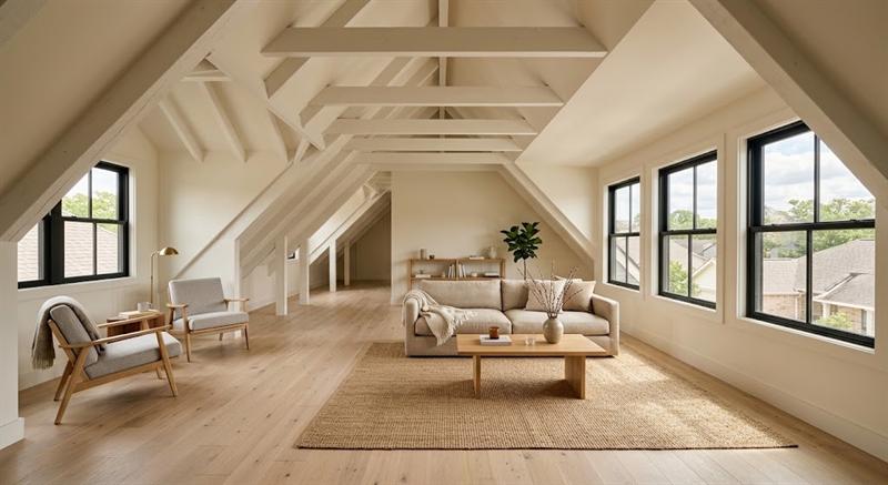 Adding 1,000 Square Feet Inside a Houston Townhome (illustrative rendering, not a photo of the project)